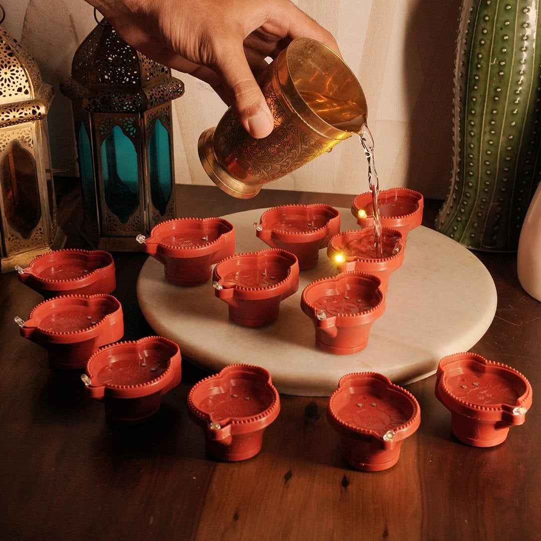 Reusable Water Sensor LED Diyas – Bright, Long-Lasting & Hassle-Free