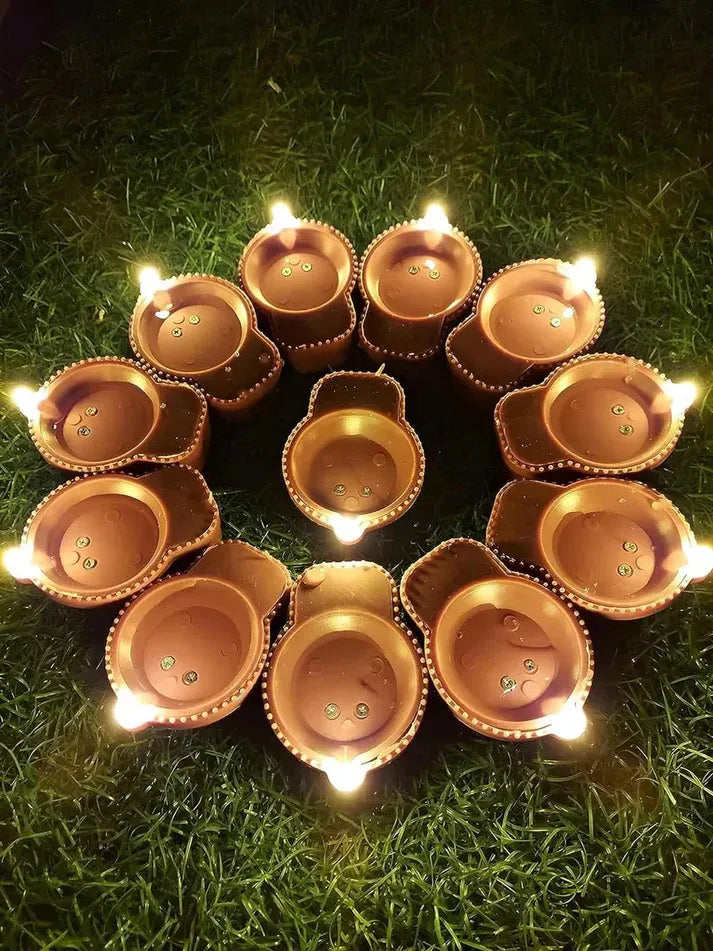 Reusable Water Sensor LED Diyas – Bright, Long-Lasting & Hassle-Free